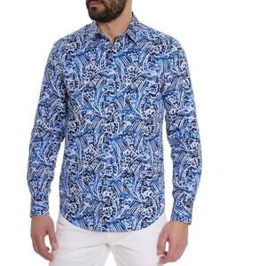Robert Graham Arches Long Sleeve Button Down Woven Paisley Shirt Men Size S